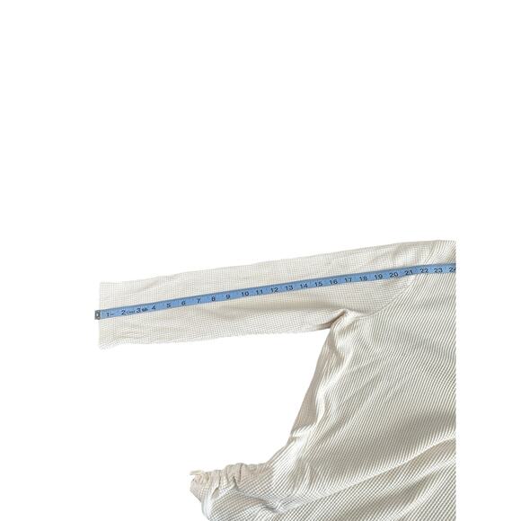 J. Jill Basic Relaxed Casual Ivory Waffle Knit Cowl Neck Long Sleeve Top Size XL - Picture 11 of 13